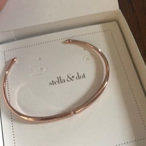 Pave Inset Rose Gold Cuff